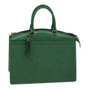 Pre-owned Leather handbags Louis Vuitton Vintage , Green , Dames