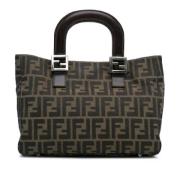 Pre-owned Canvas handbags Fendi Vintage , Brown , Dames