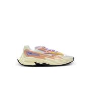 Run-Row leren en nylon sneakers Balmain , Multicolor , Dames