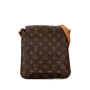 Pre-owned Canvas shoulder-bags Louis Vuitton Vintage , Brown , Dames