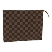 Pre-owned Canvas pouches Louis Vuitton Vintage , Brown , Dames