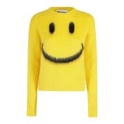 Stijlvolle Gebreide Top Moschino , Yellow , Dames