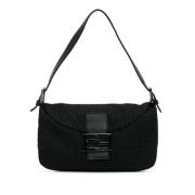 Pre-owned Canvas shoulder-bags Fendi Vintage , Black , Dames