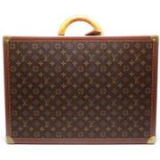 Pre-owned Canvas briefcases Louis Vuitton Vintage , Brown , Heren