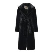 Zwarte Jas Aw24 Stijlvolle Dameskleding Herno , Black , Dames