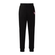 Zwarte Ribgebreide Broek met Ritssluiting Achterzak Canada Goose , Bla...