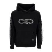 Zwarte lichtgewicht hoodie met slangenlogo Propaganda , Black , Heren