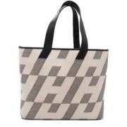 Pre-owned Fabric shoulder-bags Hermès Vintage , White , Dames