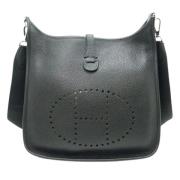 Pre-owned Leather shoulder-bags Hermès Vintage , Black , Dames