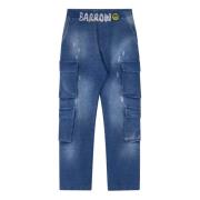 Sweatpants met denim effect Barrow , Blue , Unisex