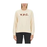 Klassieke 'Live' Sweatshirt A.p.c. , Beige , Dames