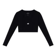 Stijlvolle Top met Hoge Hals Balenciaga , Black , Dames