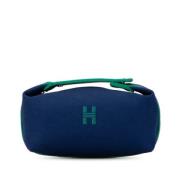 Pre-owned Canvas pouches Hermès Vintage , Blue , Dames