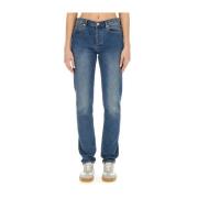 Slim Fit Katoenen Jeans A.p.c. , Blue , Dames