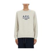 Katoenen sweatshirt gemaakt in Portugal A.p.c. , Beige , Heren