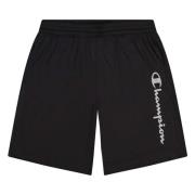 Been Reflecterende Script Logo Shorts Champion , Black , Heren