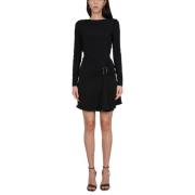 Stijlvolle Statement Jurk met Achterrits Dsquared2 , Black , Dames