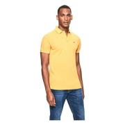 Gele Slim Fit Logo Polo Shirt Hackett , Yellow , Heren