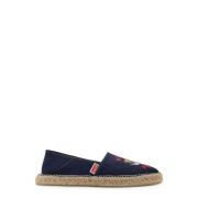 Canvas Espadrilles met Geborduurd Tijgerlogo Kenzo , Blue , Heren