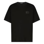 Zwarte losse T-shirts en Polos Dolce & Gabbana , Black , Heren