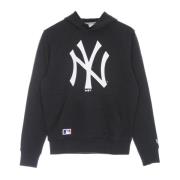 NY Yankees Logo Hoodie Navy/Wit New Era , Blue , Heren