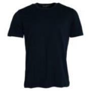 Navy Blauw Katoenen T-shirt met Ronde Hals en Korte Mouwen Dolce & Gab...