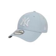 Blauw Logo Witte Hoed New Era , White , Heren