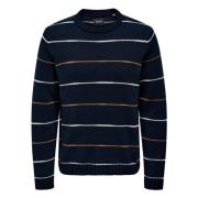 Lange mouwen T-shirt Only & Sons , Blue , Heren