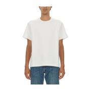 Katoenen Regular Fit T-shirt Gemaakt in Italië Alexander McQueen , Whi...