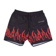 Vlammen Zwemshorts Zwart/Rood Vision OF Super , Black , Heren