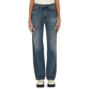 Straight Fit Jeans Made in Italy Haikure , Blue , Dames