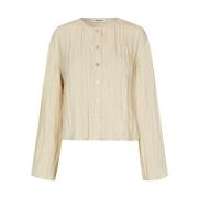 Beige top met knoopsluiting en structuur Modström , Beige , Dames