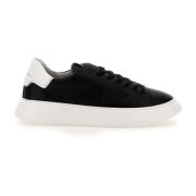 Zwarte Sneakers Parijse Stijl Philippe Model , Black , Heren