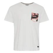 T-shirt Blend , White , Heren