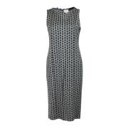 Polka Dot Shiftjurk in grijs katoen Giorgio Armani , Gray , Dames