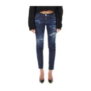 Italiaanse Katoenmix Jennifer Jeans Dsquared2 , Blue , Dames