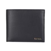 Gestreepte Bifold Portemonnee met Logo-afdruk Paul Smith , Black , Her...