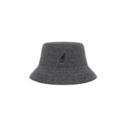 Grijs Wollen Sjaal met Geborduurd Logo Kangol , Gray , Heren