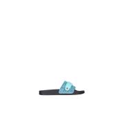 Flip Flops Sliders Moschino , Blue , Dames