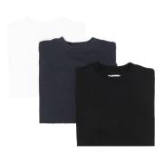 3-Pack Stijlvol T-shirt Bundel Jil Sander , Multicolor , Dames