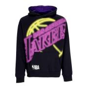 NBA Enlrgd Neon Loslak Hoodie New Era , Black , Heren