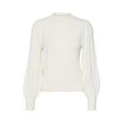 Highneck Pullover Berken Wit Freewear Vero Moda , White , Dames