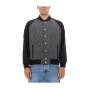 Logo Bomberjack, Regular Fit, 100% Katoen Balmain , Black , Heren