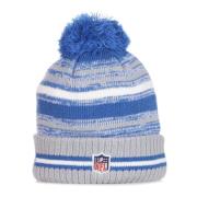 Detroit Lions Pom Pom Beanie Hat New Era , Multicolor , Heren