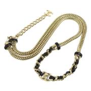 Pre-owned Metal chanel-jewelry Chanel Vintage , Black , Dames