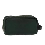 Pre-owned Leather clutches Louis Vuitton Vintage , Green , Dames