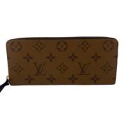 Pre-owned Leather wallets Louis Vuitton Vintage , Brown , Dames