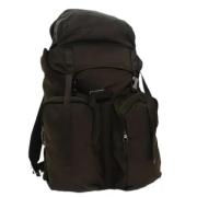 Pre-owned Nylon backpacks Prada Vintage , Brown , Dames