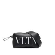 Pre-owned Leather shoulder-bags Valentino Vintage , Black , Dames