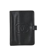 Pre-owned Leather home-office Chanel Vintage , Black , Dames